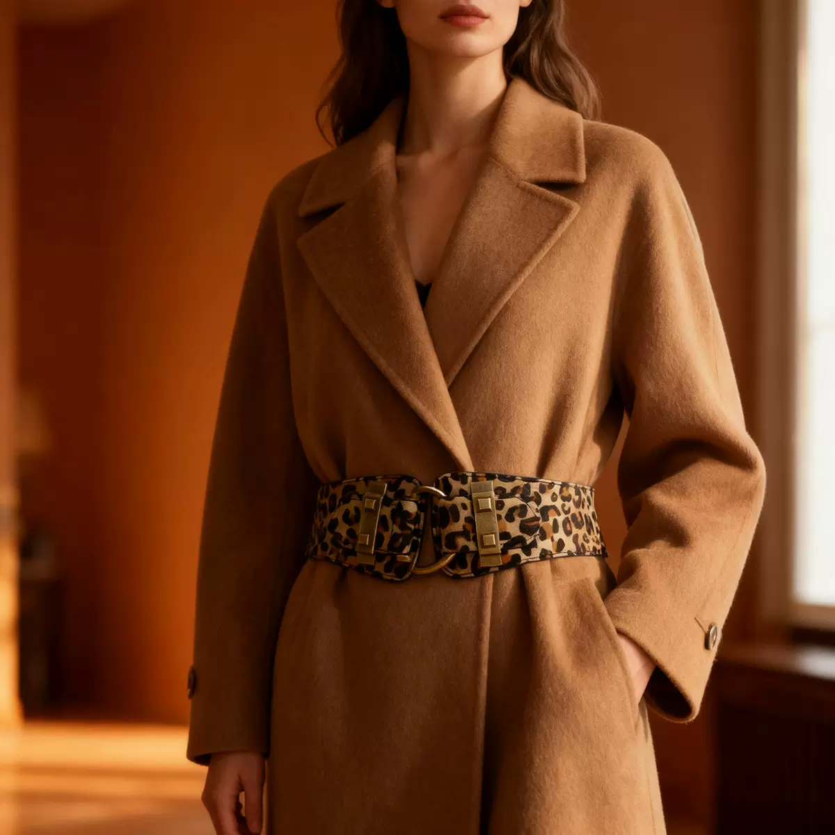 欧美ins腰带女时尚百搭装饰配连衣裙大衣外套腰封外穿复古束腰