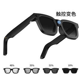 E02C智能眼镜电致变色AI智能拍照800W蓝牙眼镜识物翻译录像跨境