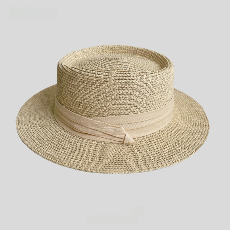 Gå till blåsiga platser Liu Yifei samma stil hatt Xu rödbönshalmhatt solskyddshatt damfiskarhatt solskyddshatt_voghion.com