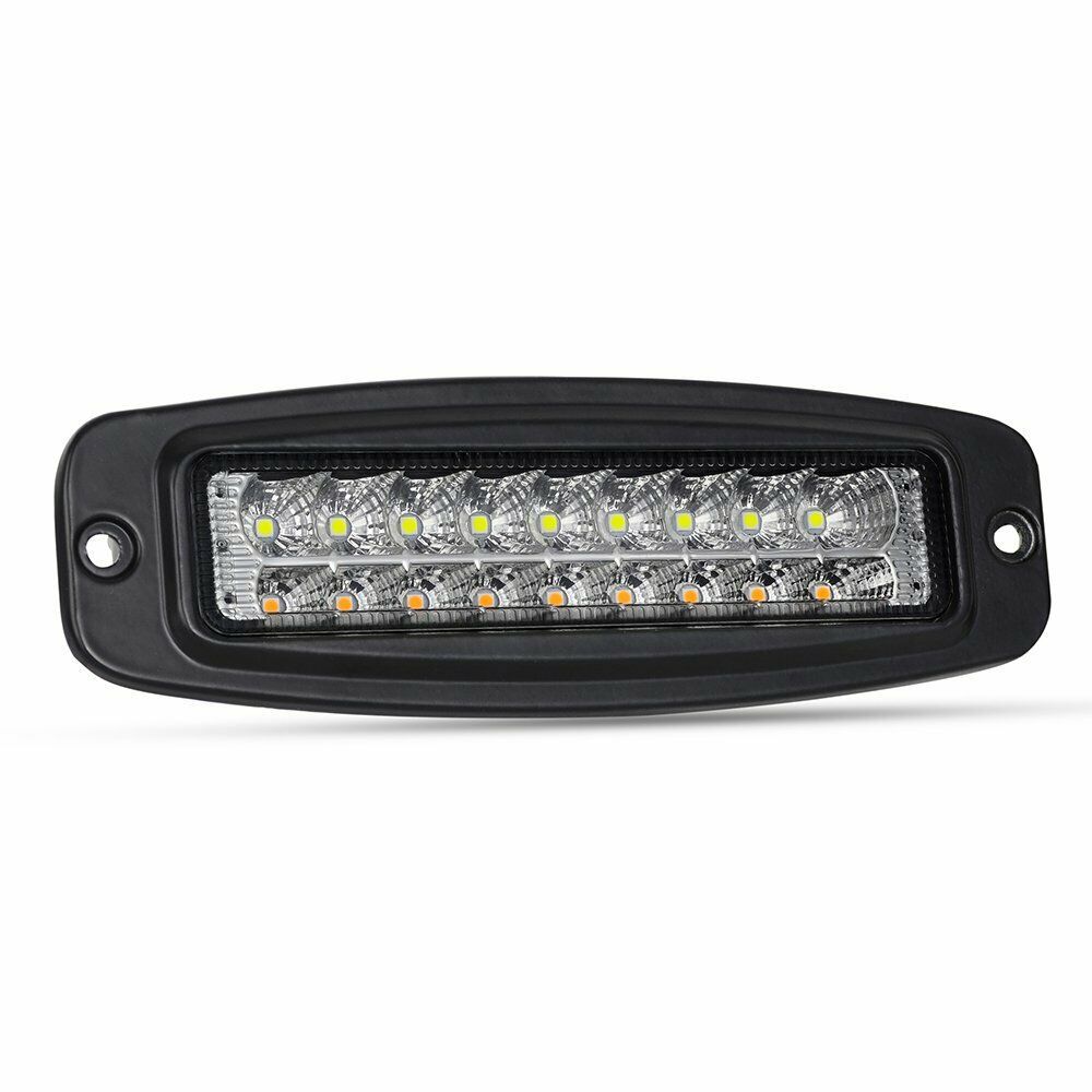 Auto LED tipo lámpara de trabajo amarillo y blanco flash 54W vehículo todoterreno modificado led lámpara de mantenimiento 7 pulgadas