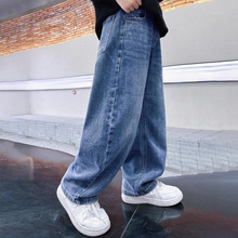 儿童童装童裤牛仔裤春秋季新款儿童休闲洋气春秋装男孩中大童裤子