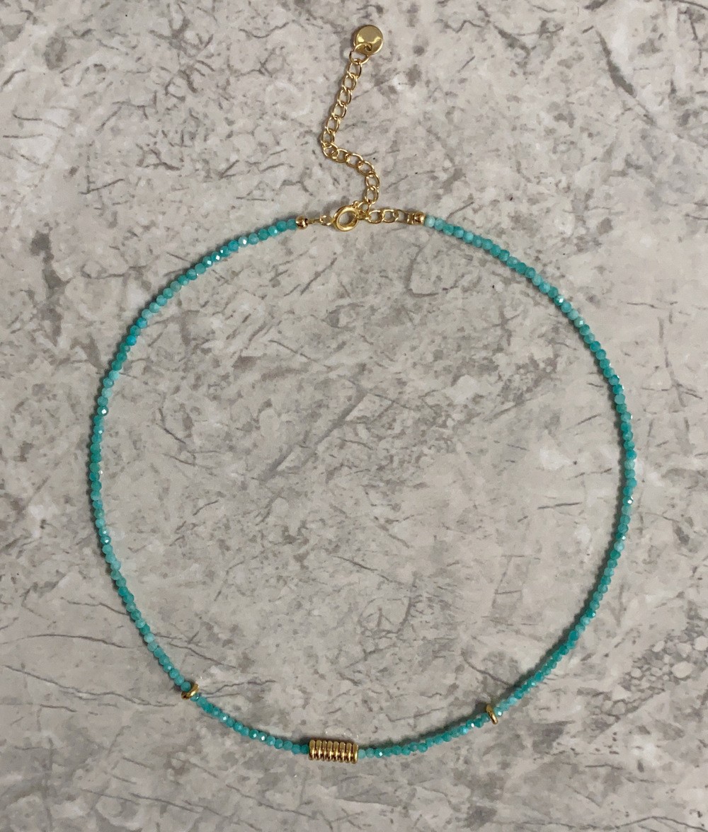 25g Weight Beads Pendant Material Necklace Classification Titanium Steel Chain Material 1 Piece Quantity Holiday, Daily Occasion Beaded, natural stone, Titanium Steel Material Geometric Pattern Women's Gender Beaded Design Simple Style Style Simple Style Geometric Beaded Natural Stone Titanium Steel Necklace In Bulk 43
