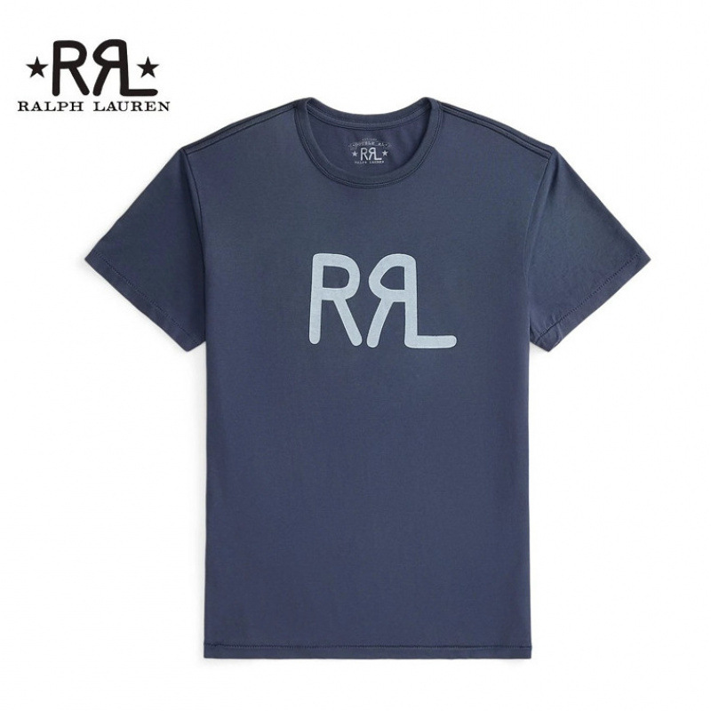RRL Logo T-shirt Navy