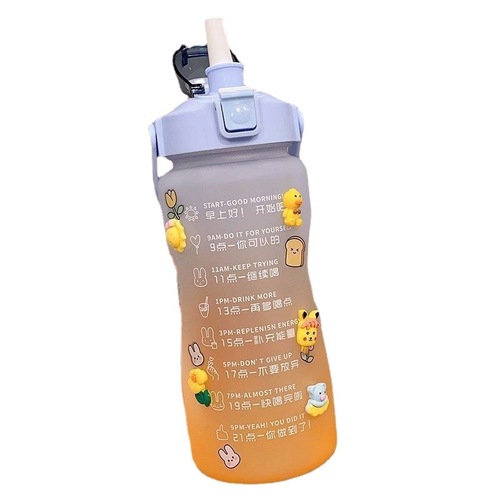 High-Quality Appearance Summer Season Super Large Capacity Sports Water Bottle Jug Portable Fitness Straw Water Bucket Space Cup