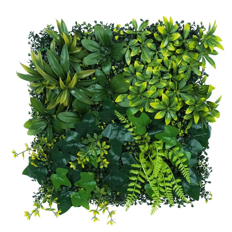 跨境热卖仿真植物墙造景装饰假花墙尤加利米兰装饰植物绿叶背景墙|undefined