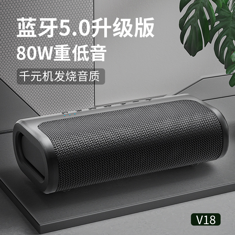 Nuevo altavoz Bluetooth 80W subwoofer DSP 5,0 subwoofer impermeable al aire libre portátil TWS audio