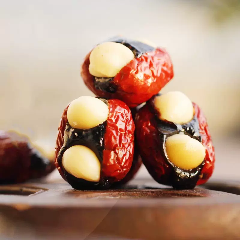 包邮代发幸福抱富枣独立包装 血糯米抱富枣子夹夏威夷果暴富枣