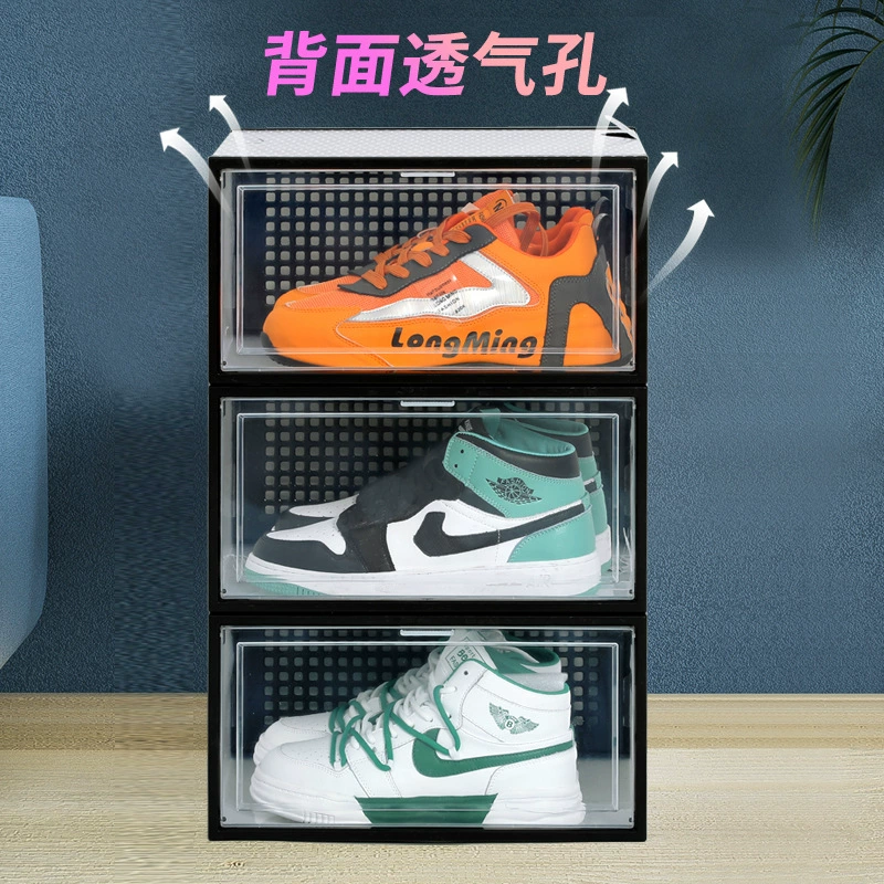 XiongHui 2023 AG пылезащитный влагозащищенный прозрачный футляр для обуви, экономия места, 33x24x17 см