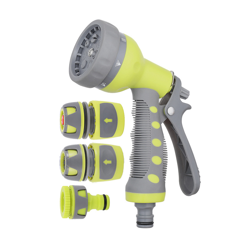 3/4英寸4根软管维修园林水枪 园林喷头洗车浇花水枪 园林喷枪套装