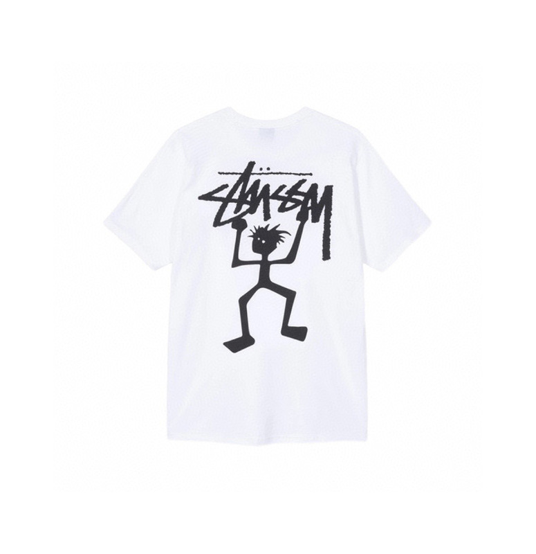 クロスボーダーのトレンドブランド stu スチュープリント半袖ルーズ男女兼用万能Tシャツカップル着用プリント学生半袖|undefined