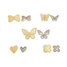 宋锦胸针胚底diy手工制作底胚带盖子材料爱心合金胸针底托饰品