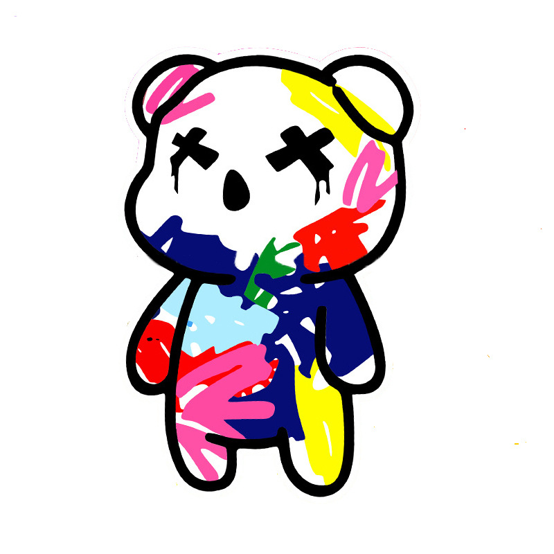 Automobile Sticker Graffiti Bear Personality Creative
