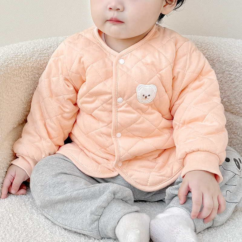 Capa de algodón para bebés otoño y invierno para niños, chaqueta de algodón caliente para niños y niñas, chaqueta de algodón para bebés de invierno gruesa