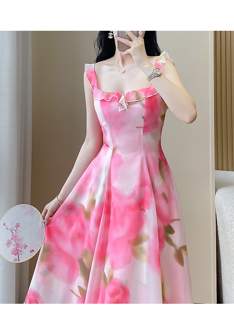 B4765 1300K ÁO HAI DÂY NỮ DONTDC MÙA HÈ HỌA TIẾT HOA HAI DÂY HỞ VAI THỜI TRANG NỮ VẢI VOAN G04 SẢN PHẨM MỚI