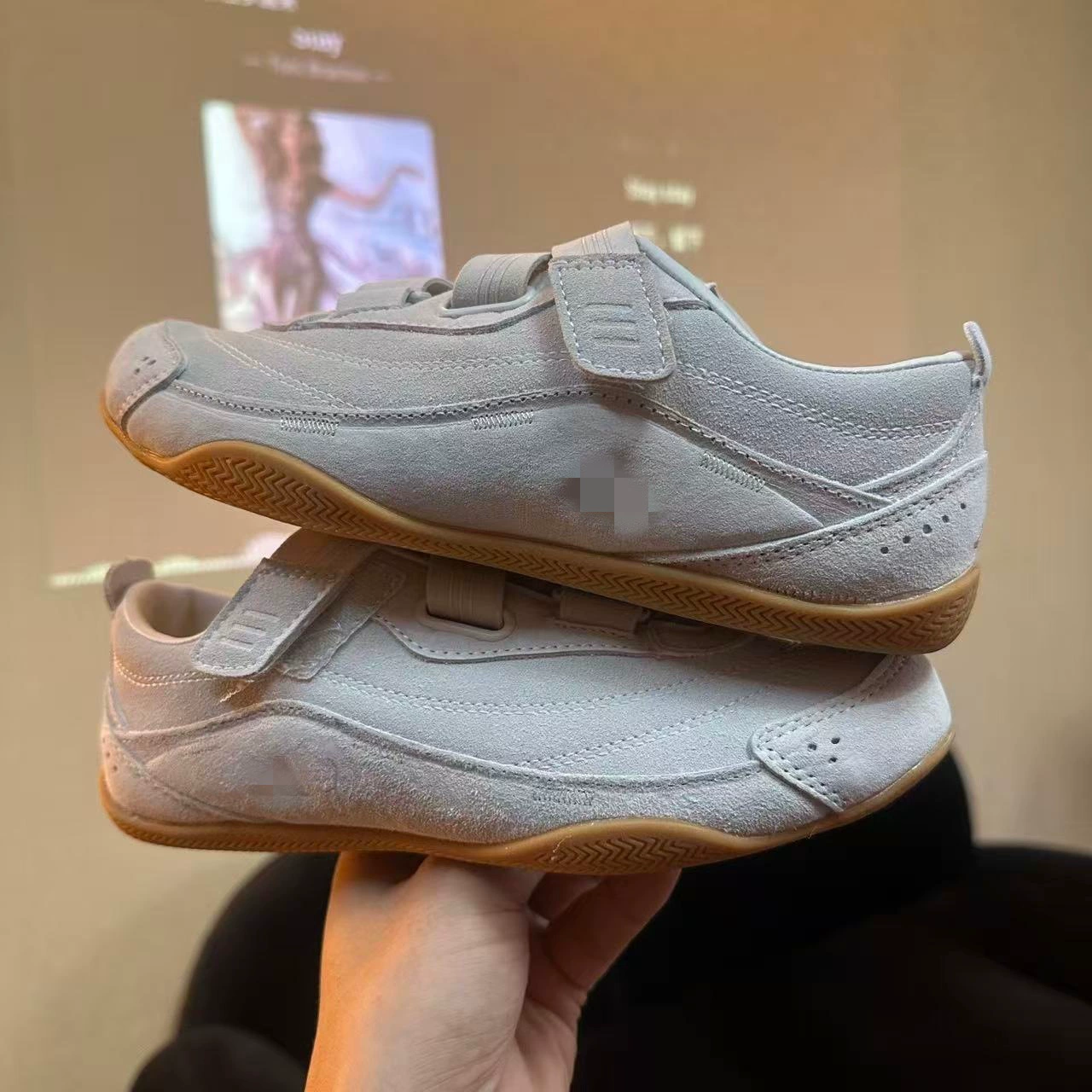Путийанские обувь Adidas Mary Jane FOS Балетные туфли для мужчин и женщин Ленивая липучка Замша Танцевальные спортивные Forrest Gump