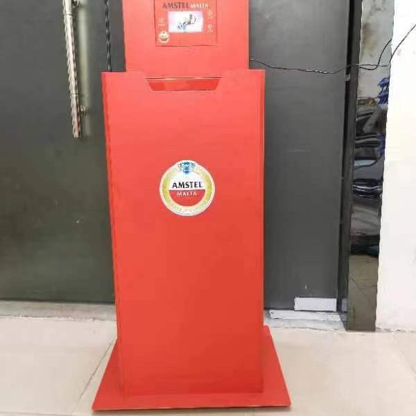 电子显示屏播放展架可乐饮料自动升降展架超市陈列架头卡彩卡可更