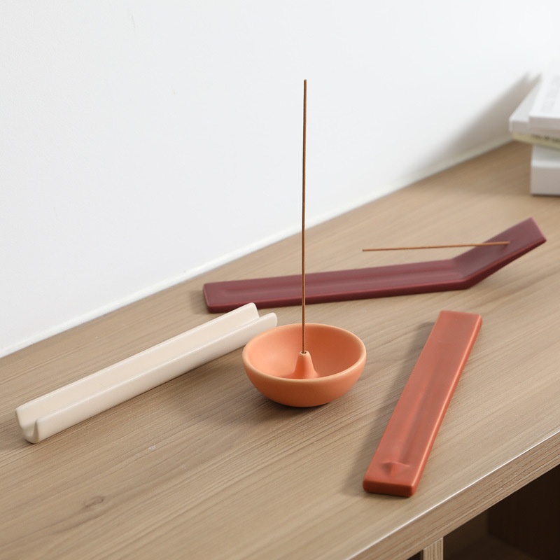 Estilo ins moderno simple cerámica incienso titular decoración incienso Tabla de incienso aromaterapia fina incienso línea incienso suave Decoración