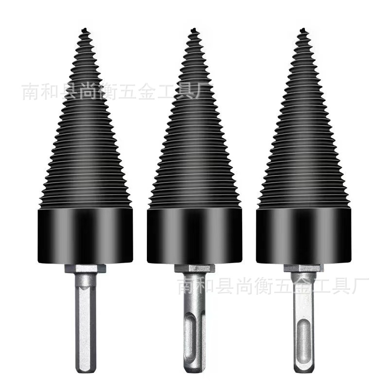 Firewood Splitting Artifact Firewood Splitting Drill Bit Woodworking Firewood Splitting Cone Household Electric Hammer Hand Electric Drill Impact Drill Split Material Water Drill Bit