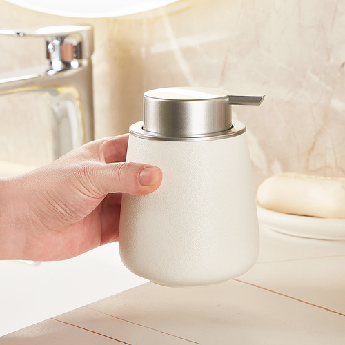 Frosted soap liquid bottle, pressurized mousse foam dispenser bottle, Nordic-style minimalist hand sanitizer bottle, shower gel and shampoo