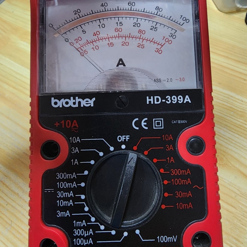 兄弟牌HD-399A指针式电流表高精度维修电工万用表数字全自动智能