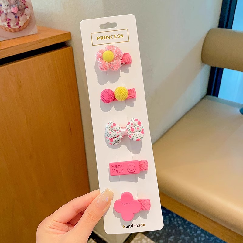 Niños velcro pegatinas de cabello para bebés lindos no dañados pegatinas de frangeo frente lateral broche de sudor broche de cabello