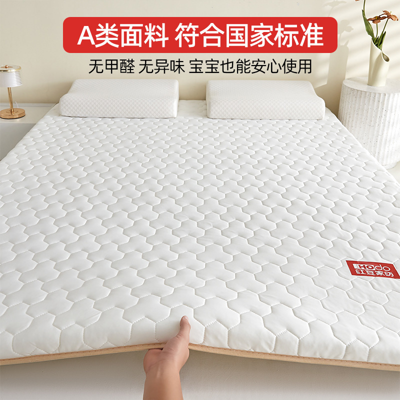 Red bean latex mattress pad, soft cushion for home bedroom, rental mattress, student dormitory single bed, thickened base layer Red bean latex mattress pad, soft cushion for home bedroom, rental mattress, student dormitory single bed, thickened base layer