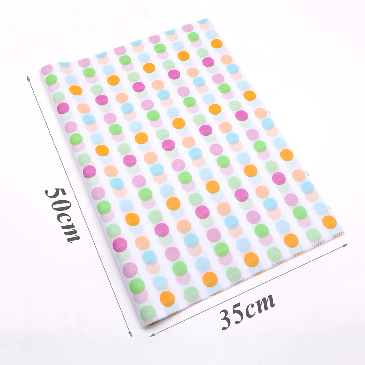 Puntos de color de cuatro colores y cara sonriente papel de pera papel de regalo de flores 20 piezas papel de copia floral