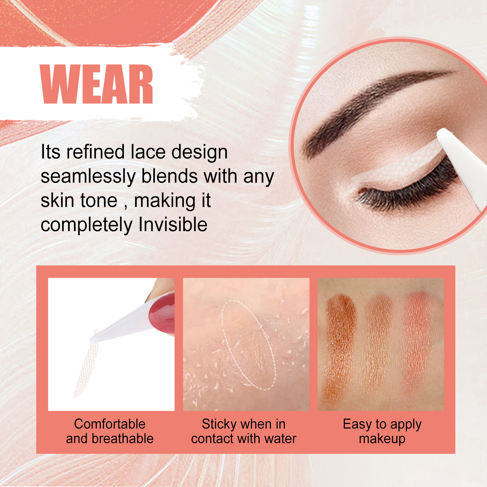 EELHOE natural, traceless, breathable, long-lasting, sweat resistant, waterproof, and invisible double eyelid_voghion.com