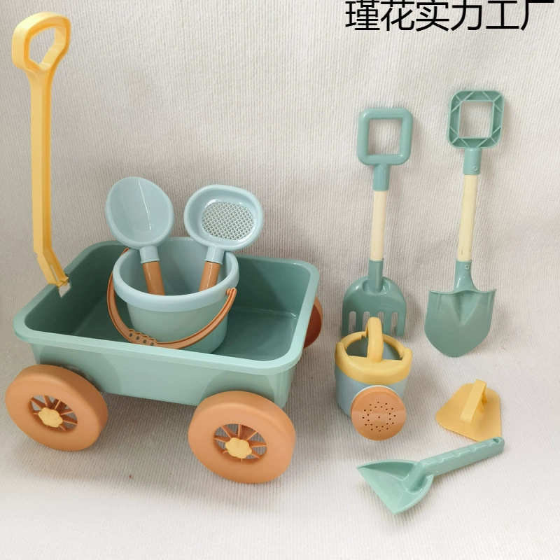 Экспортируется в Южную Корею, детские пляжные водные игрушки, тележка для копания песка, лопата, ведро, набор инструментов, бесплатная доставка