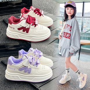 Children's White Shoes 2025 Spring & Fall New Mesh Breathable Soft-Soled Casual Shoes for Boys and Girls Versatile Sneakers Trend