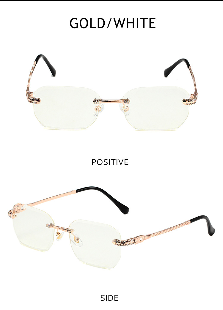 96g Weight Frameless Glasses Structure Sunglasses Classification PC, UV400 Protection Lens Material Square Glasses Style Outdoor Occasion Solid Color Pattern All Seasons Season Unisex Gender Simple Style, Classic Style Style Simple Style Classic Style Solid Color PC UV400 Protection Square Frameless Women's Sunglasses 19