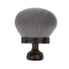 Black gray fur mushroom head