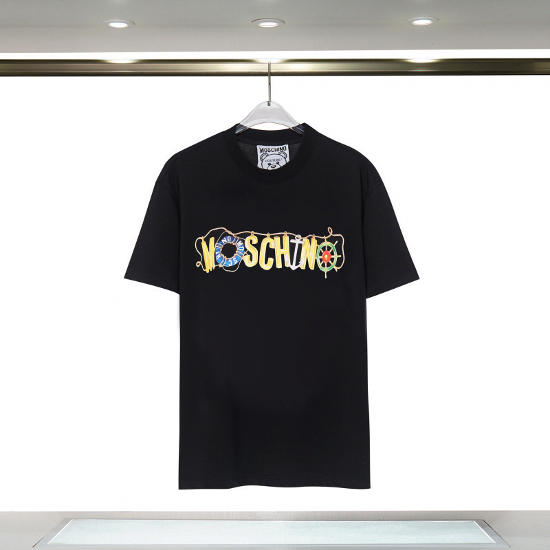 2025 春夏新作メンズカジュアルラウンドネック半袖 T シャツ中空刺繍クマ文字ルーズで多用途|undefined