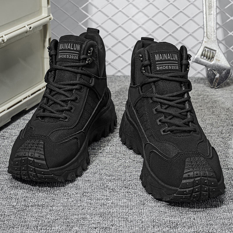 Botas de Trabajo Martin para Hombre de PU y Caucho Ligeras Antideslizantes para Uso Diario
