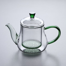 品德坊花壶玻璃茶壶煮泡茶壶过滤茶具花茶玻璃茶壶套批发耐热玻璃