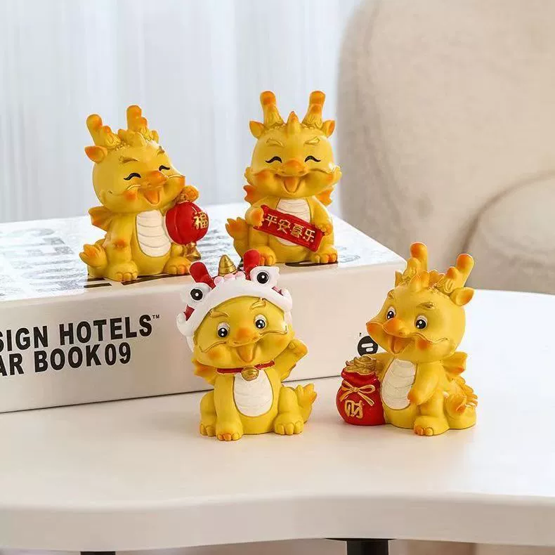 Гипсовая кукла с раскрашенным белым эмбрионом стерео diy граффити керамическая роспись ручной работы новогодняя дракон детская игрушка кукла