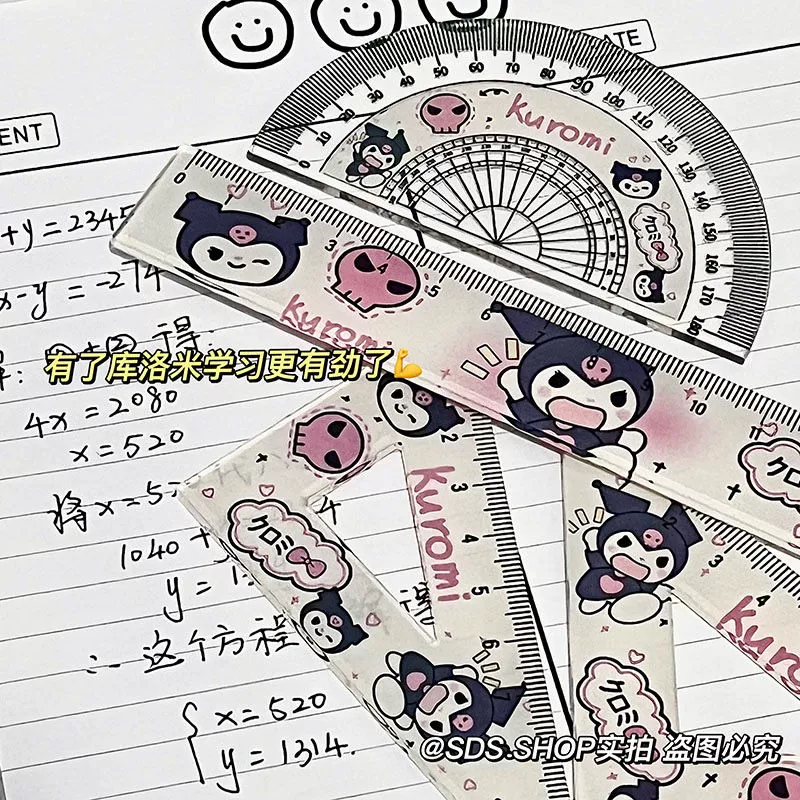 С Mi 2024 новый paca Dog Куломи Акри милый линейка с высоким значением студента прямой набор