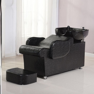 Shampoo Bed Massage Barber Shop Hair Salon Special Ceramic Basin Shampoo Chair Flushing Bed