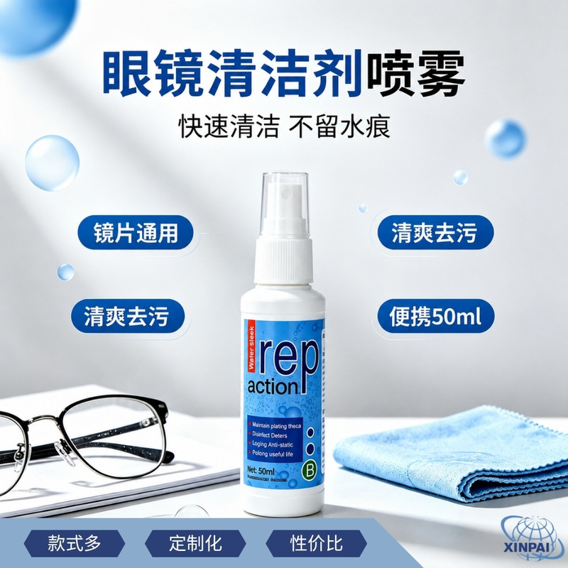 Rep Anti-Fog Spray for Glasses, Lens and Screen Anti-Fog Cleaning Solution, Glasses Cleaner Spray, European and American Cross-Border
