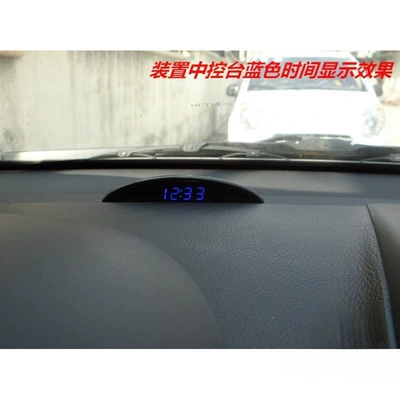 Car thermometer: electronic clock with night