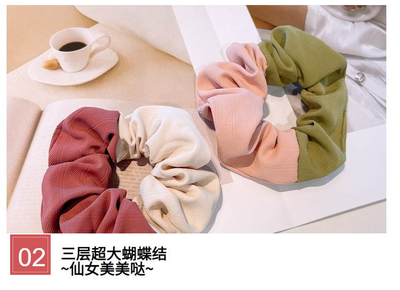 Korean Simple Color Matching Macaron Hair Scrunchies display picture 18