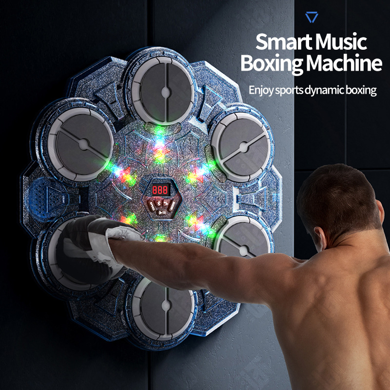 Cross-Border Smart Music Boxing Machine Bluetooth Boxing Wall Target Can Play to the Beat of Music, Fighting Fitness Home Boxing Trainer