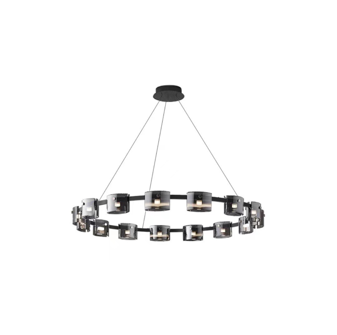 Italiano minimalista barra de vidrio largo lámpara de comedor de diseño moderno y minimalista barra de diseño nórdico lámpara de sala de estar creativa