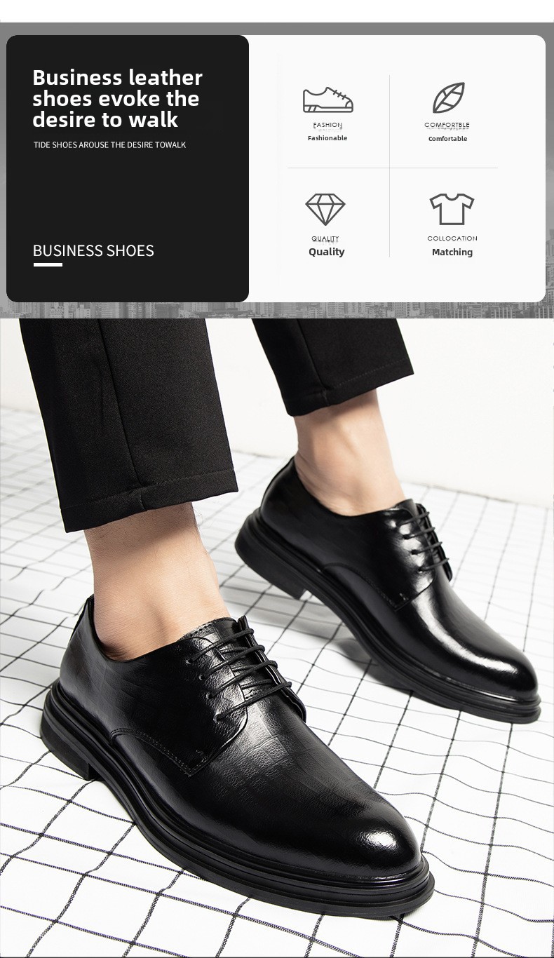 Summer business formal leather shoes men's Korean men's shoes cowhide casual personality trend hollow men's shoes a generation of hair_vogvips.com