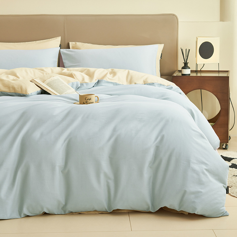 Luz de lujo 40 camas de cuatro piezas de algodón puro algodón 2025 nuevo estilo de alta calidad sábanas de cama de dormitorio principal tres