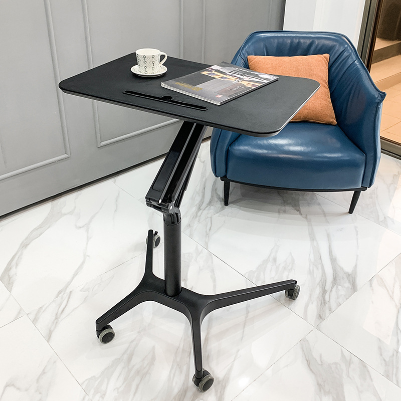 Wholesale standing pneumatic automatic lift table computer office lazy bedside adjustment mobile desk training desk learning