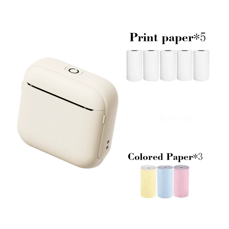 Pocket Printer X6, handheld Bluetooth thermal photo printer, portable 10.7×9×5.5 cm