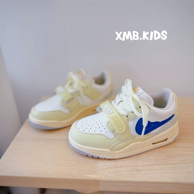 Air Jordan, комфортная спортивная повседневная обувь для отдыха для мальчиков, баскетбольная обувь, 2025 год, осень, тренд сезона, мягкая подошва, корейский стиль, западный стиль