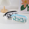 Capacious pencil case with zipper for elementary school students, stationery, cartoon high quality storage bag