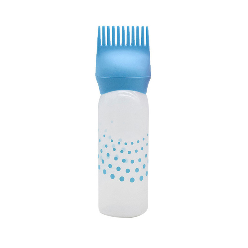 Hair Comb Tooth Bottle Dry Cleaning Pot Head Shampoo Bottle Hot Coloring Cream Hair Bottle Coloring Bottle Spray Hair Drops Potion Plastic Bottle